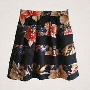TRISTAN Midi Coastal Floral Skirt